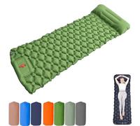 Genérico Coziya Matelas, 5cm Ultralight Inflatable Camping Mattress, Inflatable Sleeping Pad with Built-in Pillow, Camping Mattress, Sleeping Pad for Backpacking, Hiking, and Travel (Green)