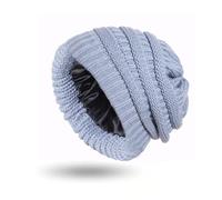 Genérico Cozy Cable Knit Beanie, Satin Lined Beanie, Cable Knit Warmth, Warm Skull Cap Winter Hats for Women Men (#9)