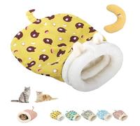 Genérico Cozy Nest for Pet,Soft Cat Dog Sleeping Bag,2-in-1 Bed & Blanket,Portable Pet Nest,Small Dog Cat Bed for All Seasons Indoors (B)
