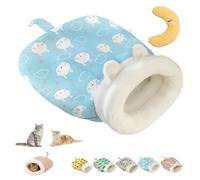 Genérico Cozy Nest for Pet,Soft Cat Dog Sleeping Bag,2-in-1 Bed & Blanket,Portable Pet Nest,Small Dog Cat Bed for All Seasons Indoors (D)