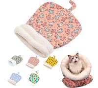 Genérico Cozy Pet Nest for Cats and Dogs,Cat Sleeping Bag for Indoor Cats,Winter-Warm Cute Cartoon Pattern,Indoor & Outdoor for Cat & Small Dog (S-A)