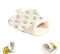 Genérico Cozy Pet Nest for Cats and Dogs, Soft Cat Dog Sleeping Bag, 360° Snuggle Sack Pet Bed, Self-Warming Pets Nest Cat Dog Sleeping Bag for Indoor, Cute Cartoon Design (C)