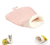 Genérico Cozy Pet Nest for Cats and Dogs, Soft Cat Dog Sleeping Bag, 360° Snuggle Sack Pet Bed, Self-Warming Pets Nest Cat Dog Sleeping Bag for Indoor, Cute Cartoon Design (D)