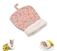 Genérico Cozy Pet Nest for Cats and Dogs, Soft Cat Dog Sleeping Bag, 360° Snuggle Sack Pet Bed, Self-Warming Pets Nest Cat Dog Sleeping Bag for Indoor, Cute Cartoon Design (F)