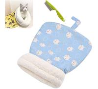 Genérico Cozy Pet Nest for Cats and Dogs, Soft Cat Dog Sleeping Bag, Cat Winter Sleeping Bag, House Warm Cave Nest Bed, Machine Washable for Indoor Cats & Small Dogs (Blue)