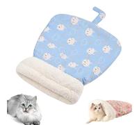 Genérico Cozy Pet Nest for Cats and Dogs, Soft Cat Dog Sleeping Bag, Portable Warm Feline Bed Pet Nest for Cats Small Dogs (Blue,Large)