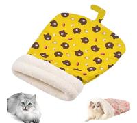 Genérico Cozy Pet Nest for Cats and Dogs, Soft Cat Dog Sleeping Bag, Portable Warm Feline Bed Pet Nest for Cats Small Dogs (Yellow,Large)