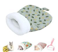 Genérico Cozy Pet Nest for Cats and Dogs, Soft Plush Self-Warming Pet Nest,360° Warm Semienclosed Indoors Feline Bed,Portable Calming Pet Sleeping Sack for All Seasons