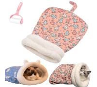 Genérico Cozy Pet Nest for Cats and Dogs, Soft Warm Cat Dog Sleeping Bag, 360° Warm Semienclosed Design Cat Snuggle Sack Pet Bed for All Seasons Indoors