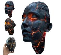 Genérico Cracked Soul Wall Light, 3D Gothic Resin LED Art Wall Sconce, Creative Lava Crack Pattern Lighting Decorative Lamp for Halloween Decoration,Bedroom,Living Room Decor