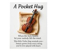 Genérico Crafted by Hand-Music Hug Collection, Handmade Heart-Shaped Guitar Pocket Hug, Cute Musical Keepsake, for Musicians, Guitarists and Music Lovers (B)