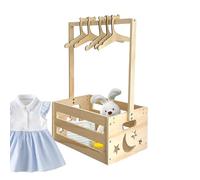 Genérico Crate with 5 Pieces Hangers, Storage Basket, Nursery Organizer for Living Room, Bedroom, Gender Reveal Celebration, Birthday Party, Family Gathering, Durable, Stylish, Multi-Purpose Storage