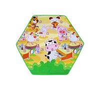 Genérico Crawling Mat, Hexagon Educational, Waterproof Non-Toxic Foam Extra Cushioning Modular Tiles Easy Assembly Portable Design Stylish Patterns Safe Material, Baby Mat for Playing