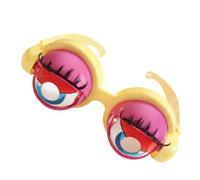 Genérico Crazy Eyeball Joke Specs, Interactive Blink Face Glasses, Humor Costume Optical Prop, Photo Booth Comedy Wear for Entertainment Accessory Adults Show Games Celebration 5.91x1.97in