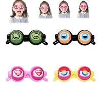 Genérico Crazy Winking Blinking Eye Glasses - Hilarious novelty glasses with kinetic blinking eyes, for pranks and party fun (Mix)