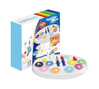 Genérico Creative Coloring Kit, Fun Art Set, Learning Activity with Stamp Pens, Safe Material with Washable Design, Kids Craft Kit Portable Case, Children Drawing Set for School Use