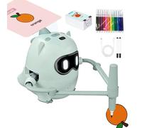 Genérico Creative Drawing Robot - Smart Painting Toy for Kids Learning | Abs Build with USB Charging, Interactive Voice Projector, Educational Arts Companion for Kindergarten, Preschool, Family Time