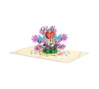 Genérico Creative Gift Card Set, Foldable Butterfly Surprise Card, Artistic 3D Greeting Cards Design, Decorative Paper Message Cards, Emotional Greeting Style, Mom Appreciation Event