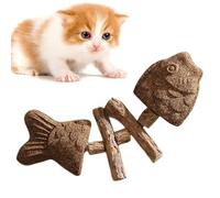 Genérico Creative Grilled Fish Shaped Silvervine Cat Toy, Fish Bone Stick
