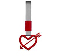 Genérico Creative Heart-Shaped Pull Ring Car Pendant, Interior Car Love Charm 9.06x4.53 Inches Stylish Exterior Automotive Decoration Accessory for Family Vehicles and Personal Style