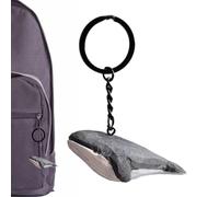 Genérico Creative Key Chain - Features Design Cute Woodens Carvings Pendants | Elegant Natural Look Woodeen Carving Pendant | Wooden Whale Key Chains for Friends
