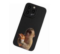 Genérico Creative Monkey Pattern Phone Case for iPhone 17/16/15/14/13/12/11 Pro MAX, Funny and Cute Monkey Phone Case, Shockproof TPU Protective Cover (G,for iPhone13MINI)