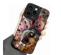 Genérico Creative Monkey Pattern Phone Case for iPhone 17/16/15/14/13/12/11 Pro MAX, Funny and Cute Monkey Phone Case, Shockproof TPU Protective Cover (M,for iPhone11)