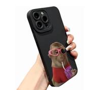 Genérico Creative Monkey Pattern Phone Case for iPhone 17/16/15/14/13/12/11 Pro MAX, Funny and Cute Monkey Phone Case, Shockproof TPU Protective Cover (H,for iPhone15PLUS)