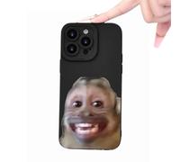Genérico Creative Monkey Pattern Phone Case for iPhone 17/16/15/14/13/12/11 Pro MAX, Funny and Cute Monkey Phone Case, Shockproof TPU Protective Cover (K,for iPhone14PLUS)