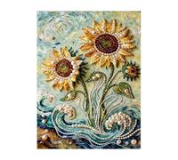 Genérico Creative Pearl Canvas - Beaded Kit for Wall Art | Handmade 3D Painting with Decorative Pearls, 40 X 30 X 1.5cm Frame, Indoor Holiday Party Accent, Apartment Room Garden Restaurant Vacation