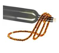Genérico Creative Pearl Necklace Wine Rack | Gemstone Necklace Shaped Wine Holder | Stylish Single Bottle Stand for Home, , Oro | Decorative Wine Storage for Red Wine Enthusiasts