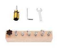 Genérico Creative Play Board - Screwdriver Toy for Kids Learning | Wooden Construction with Smooth Edges, Educational Activity Tool, Preschool Training Game, Home Nursery Gift for