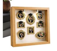 Genérico Creative Silhouette Frame - Mini Museum Display | Gold DIY Picture Case Set for Graduation Birthday Wedding Valentine’s Day Her Him Family Kids Boyfriend Girlfriend Collectors