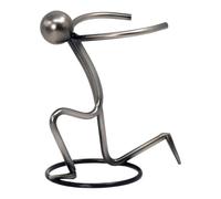 Genérico Creative Wine Rack Metal Desktop Decorative Piece, Wine Bottle Storage Holder For Living Room Office Dining Room, Craft Ornament Modern Home Bar Accessory