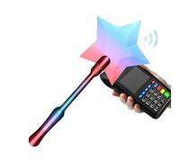 Genérico Credit Card Holder Wand - 35.6x9.5x2.5cm Printed Fun Star Design Rod, Contactless Credit Card Holder For Shopping Store Supermarket Kids Women