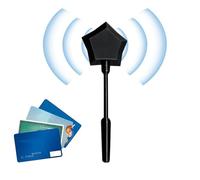 Genérico Credit Card Holder Wand - Star Design Prop, Contactless Swipe for Payment Access, Party Pranks with Fun Style, Event Accessory, Novelty Wand for Women Men and Nights