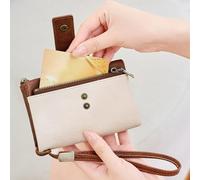 Genérico Credit Card Sleeves - 5.51 Inches PU Leather Wallet | Vintage Zipper Purse - Anti Theft Money Holder for Women Students Travelers Drivers Everyday Use