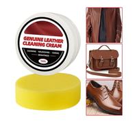 Genérico Crema Acondicionadora Para Cuero - 150 Gramos Detallado Multifuncional Con Esponja | Restaurador De Cuero Para Sofás - Para Bolsos Muebles Zapatos Botas Asientos Automóvil Automotriz