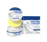 Genérico Crema Limpiadora para Zapatos s,100 g Sólido Sin Aclarado con Esponja - Crema para Calzado,para Hogar, Apartamento, Viajes, Lavandería, Botas, Zapatillas, Cuero,