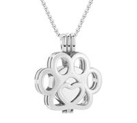 Genérico Cremation Jewelry Pendant - Pet Memorial Urn Necklace, Stainless Steel Ash Holder with Waterproof Seal Feature Keepsake Gift, Ideal for Loved Family Home