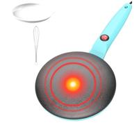 Generico Crepera, Sartén para crepes Control automático de temperatura | Placa antiadherente Calentamiento rápido y uniforme, fácil limpieza, diseño compacto para el hogar, desayuno,
