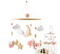 Genérico Crib Mobile | Nursery Bassinet Pendant | Bohemian Calming Interactive Crib Mobile for 0-3 Nursery Stroller Bed Playtime