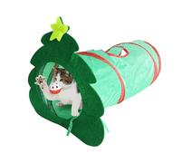 Genérico Crinkle - Tié extensible plegable en forma de árbol de Navidad, tubo de juego portátil | Bolsa plegable compacta para viajes de gatos y placer en la habitación, id