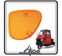 Generico Cristal transparente de plástico para intermitentes delanteros, izquierdos, naranja, para Piaggio Ape 50, original Piaggio.