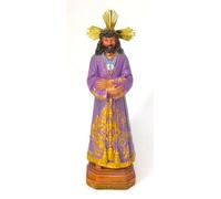 Genérico Cristo de Medinaceli, Figura Religiosa de Resina, Túnica Morada con Detalles Dorados, 20 cm. 100842