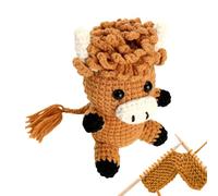 Genérico Crochet Animals - Knitting Kits For Kids | Cotton Material With Easy Video Tutorial, Diy Knitting Craft, Beginner Friendly Project, Home Decoration Toy, Youth Creative Hobby Gift
