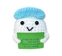 Genérico Crochet Animals Small Plush - Stuffed Souvenir Indoor Decoration | Positive Golf Ball Crochet Doll For Birthday, Christmas, Retirement, Graduation, Studio, Home, Party, Bathroom, Living Room,