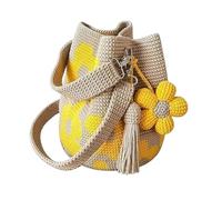 Genérico Crochet Bag | Flower Boho Shoulder Tote | Knit Bag