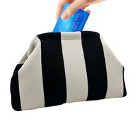Genérico Crochet Clutch, Beach Dumpling Bag Purse, Stylish Summer Woven Pouch, Lightweight Evening Accessory, For Women Casual Travel Vacation Wedding Party Use 30x9x20cm/11.81x3.54x7.87 Inches