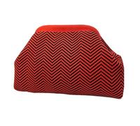 Genérico Crochet Clutch Purses, Travel Dumpling Pouch, 11.81x3.54x7.87 inches, Handwoven Texture, Zipper Closure, Stylish Companion, Lightweight Summer Evening Bag for Weddings Vacations Parties